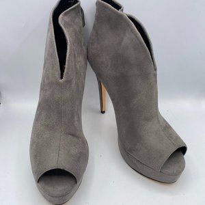 Women Closed Peep Toe Ankle Boots